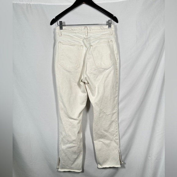 Abercrombie Fitch straight leg jeans ultra high rise stretch vent hem size 30 - Picture 3 of 8